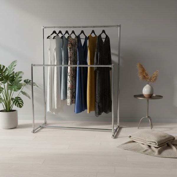 stojak na ubrania podwójny