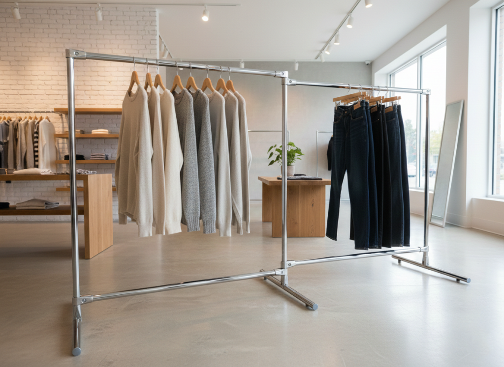 stojak na ubrania łączony